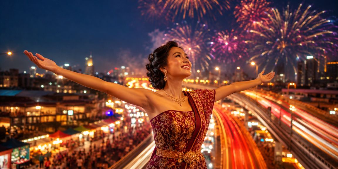Pasar malam di Vietnam dengan keramaian dan lampu neon sebagai ilustrasi studi kasus taruhan